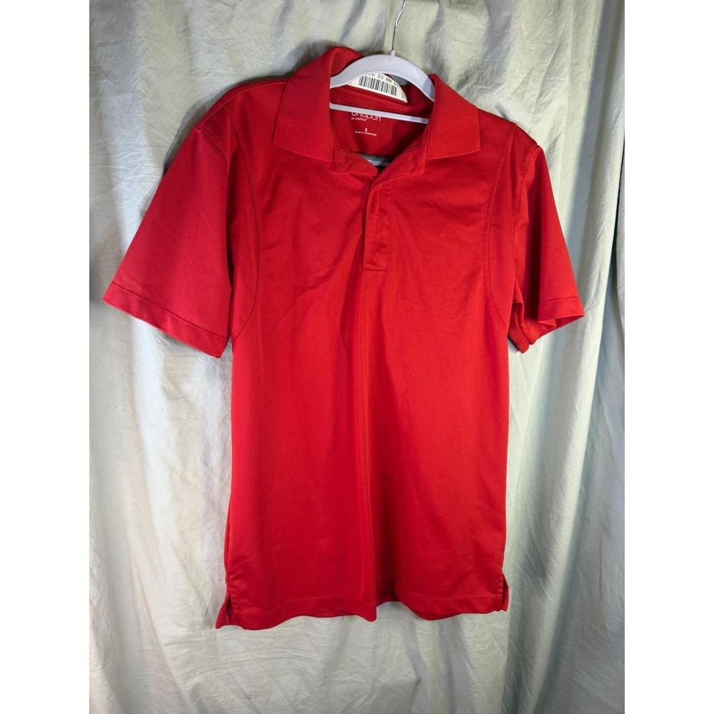 UniSport by UniFirst Mens Red Performance Polo Shirt Short Sleeve Size S